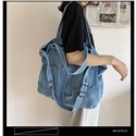 Große Jean Schulter Umhängetaschen Mode Denim Schultasche Einkaufstaschen Damen Taschen Damen Handtaschen Reisetaschen