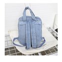 Mochilas escolares de alta calidad para mujer, mochilas azules, mochilas de hombro, bolsas de viaje, mochila de mezclilla para niñas