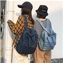 Mochilas escolares de alta calidad para mujer, mochilas azules, mochilas de hombro, bolsas de viaje, mochila de mezclilla para niñas
