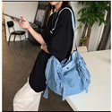 Femmes Jean bleu épaule sacs à bandoulière mode Denim cartable sacs à provisions dames sacs à main sacs de voyage