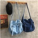 Femmes Jean bleu épaule sacs à bandoulière mode Denim cartable sacs à provisions dames sacs à main sacs de voyage