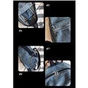 Bolsas escolares de alta qualidade Jean Blue Bolsas de ombro crossbody Bolsas femininas jeans azul