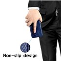 Capa de bolsa tipo carteira estilo negócios slim fashion magnética sucção automática de couro
