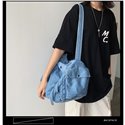 Женские джинсовые синие сумки через плечо Модные джинсовые школьные сумки для покупок Женские сумки Дорожные сумки