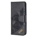 Binfen Color BF04 Crocodile Color Block Stitching Leather Wallet Phone Case Cover