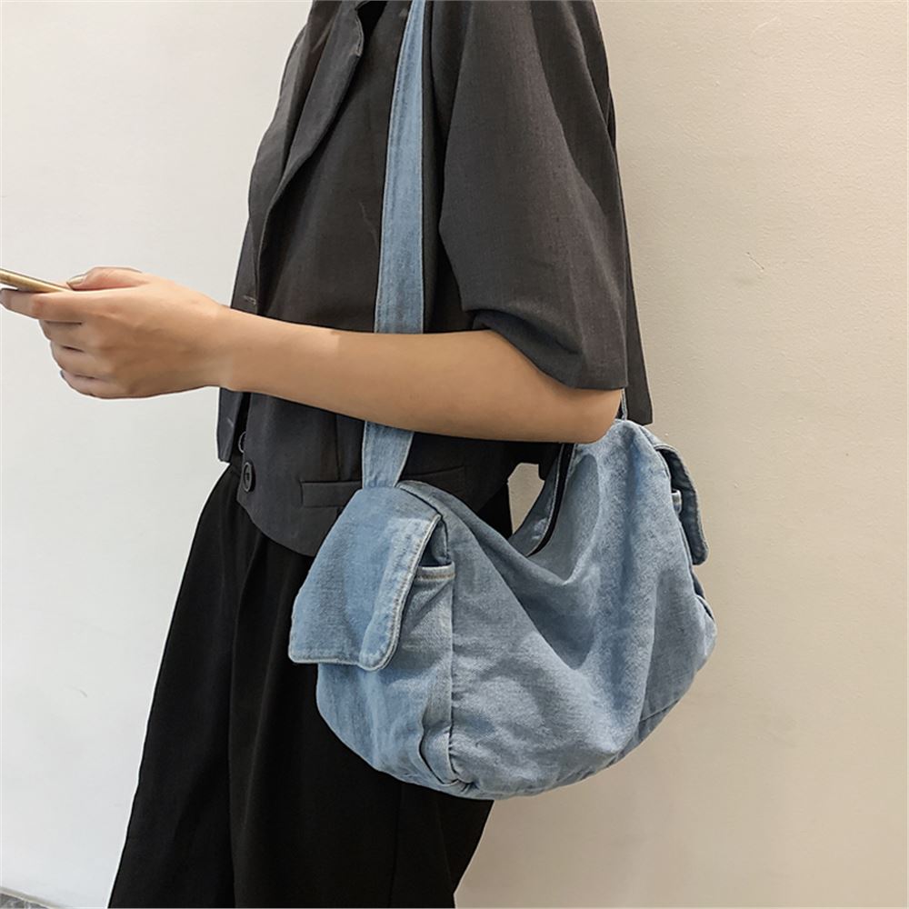 Laidan Women's Large Denim Shoulder Bag