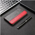 Business Solid Color Stitching Leather Phone Case