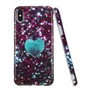 Glitter Heart Marble Slim Shockproof Flexible Bumper Soft Rubber Silicone Cover Phone Case