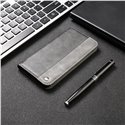 Business Solid Color Stitching Leather Phone Case